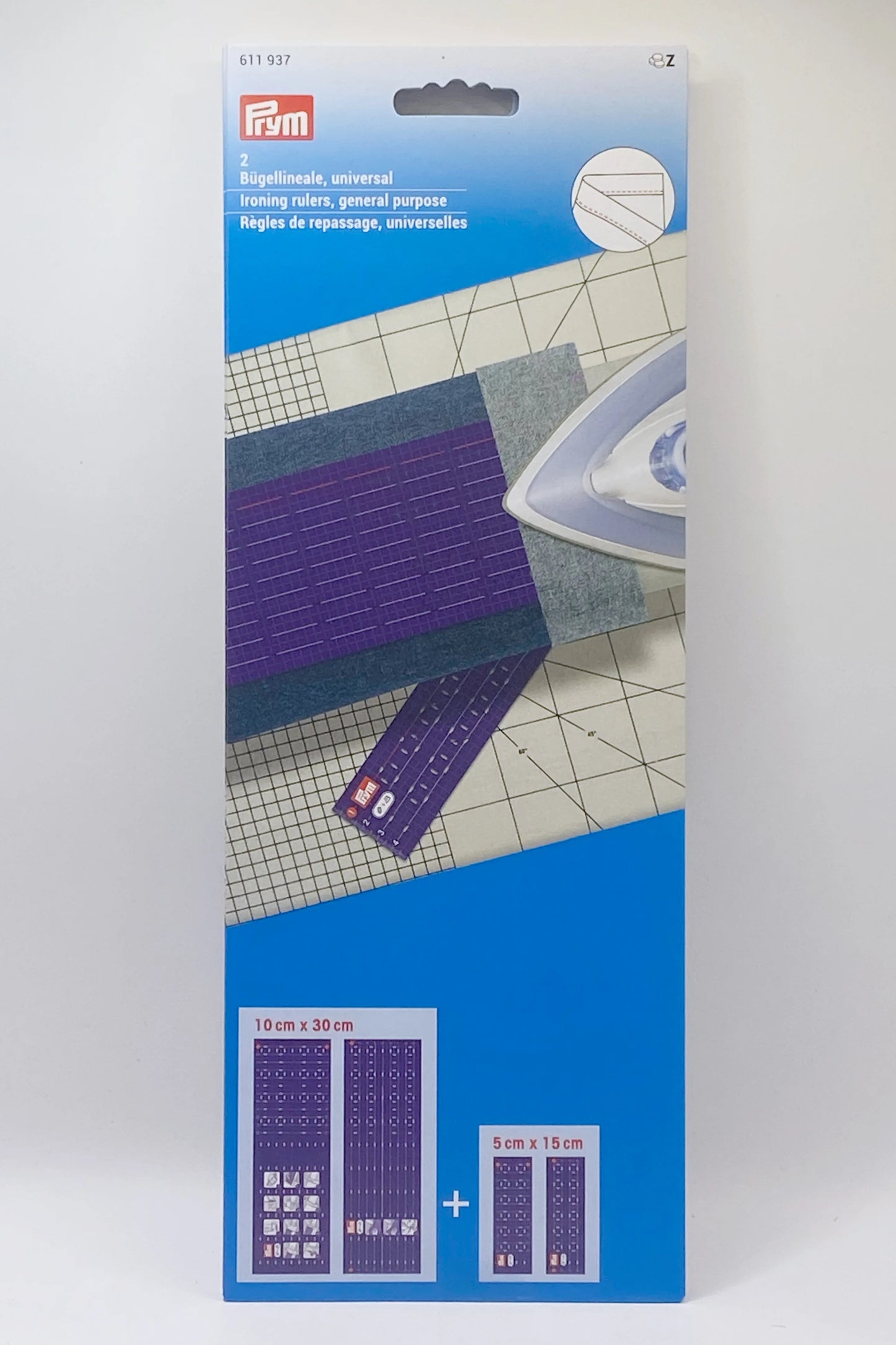 Righello da stiro universale Prym – Misura: 10x30 e 5x15 cm