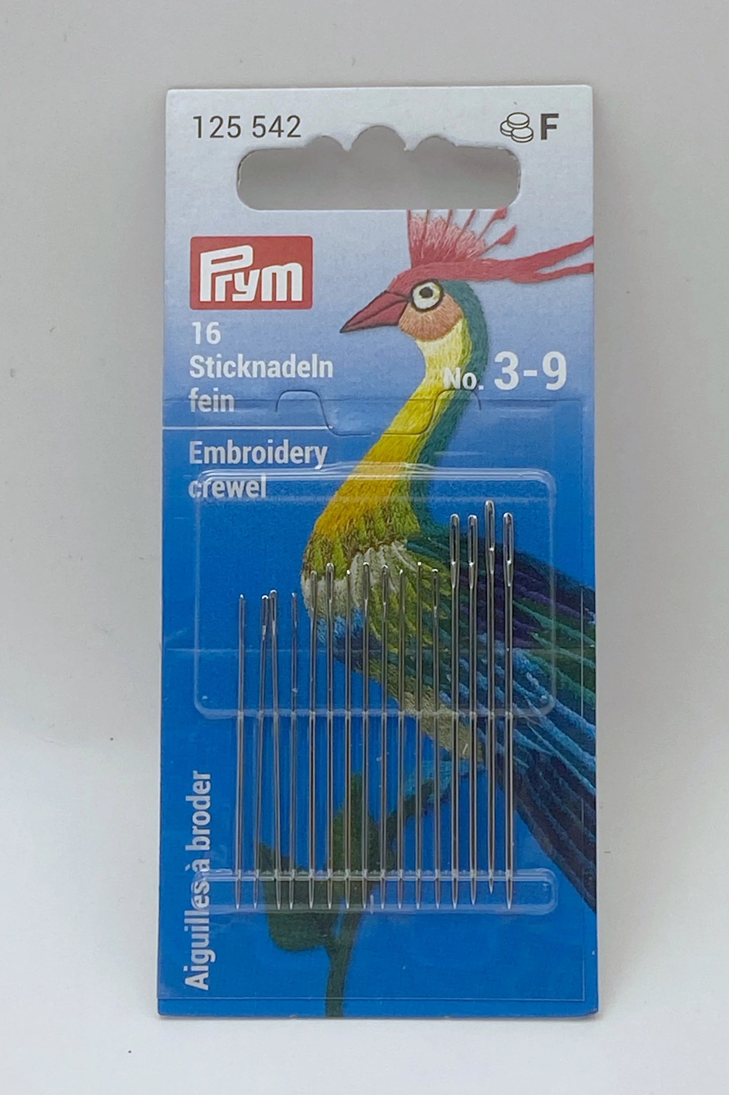 Aghi per ricamo Crewel n. 3 e 9 – Prym – 100% Acciaio