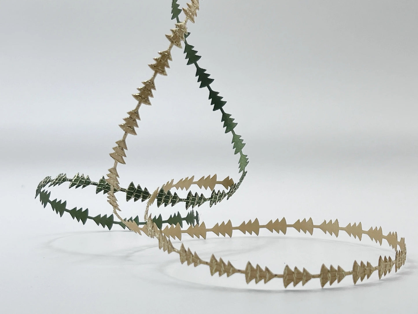 Nastro natalizio cordone Yule - Altezza 8 mm