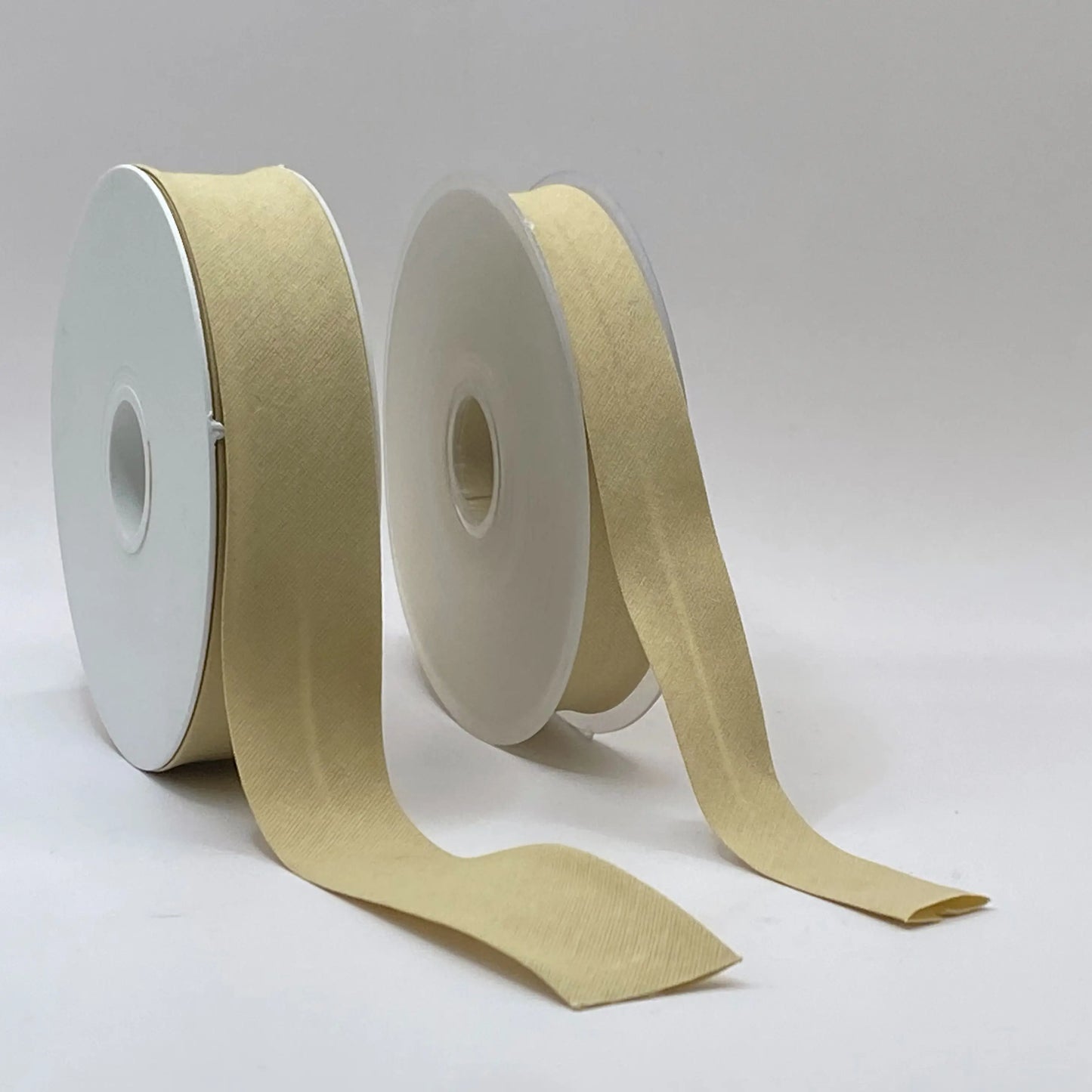 Nastro in sbieco beige di cotone 25mm/20mm - 100% cotone