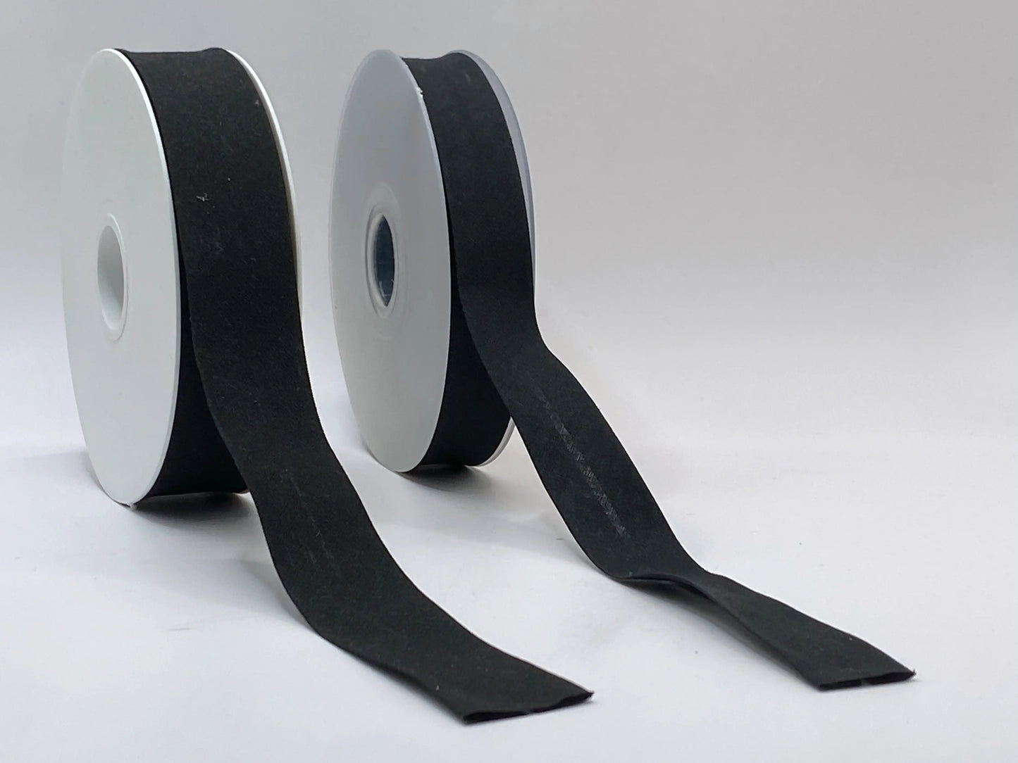 Nastro in sbieco nero di cotone 25mm/20mm - 100% cotone