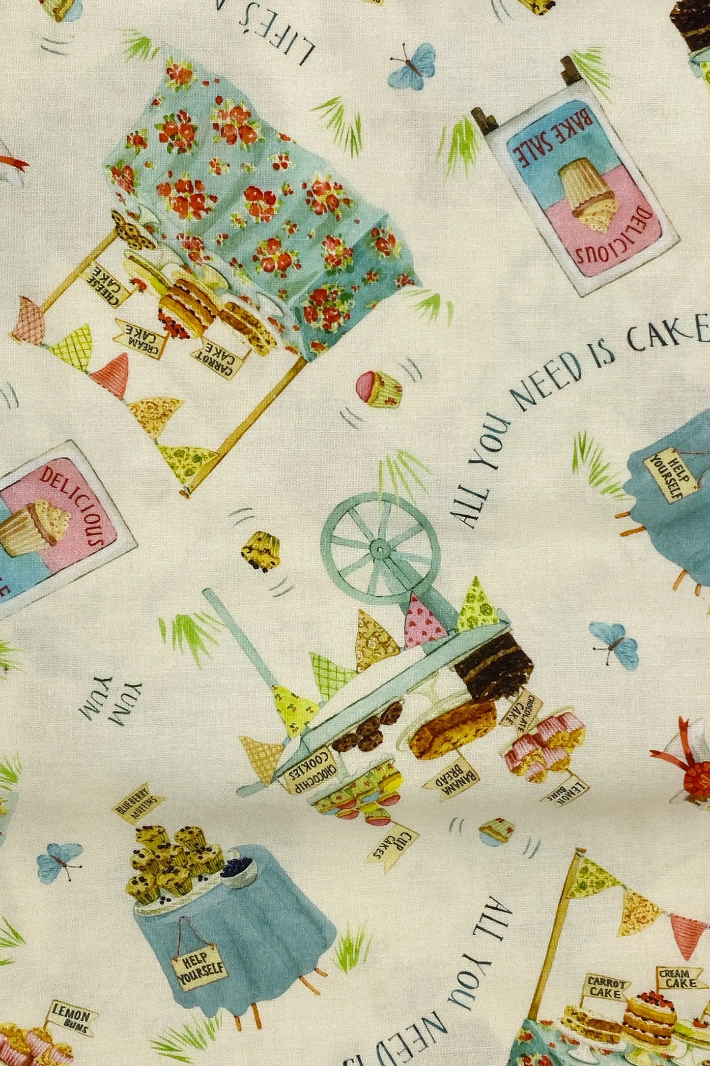 Tessuto Americano Bake Sale 100% cotone h 110 - € 18,00/mt