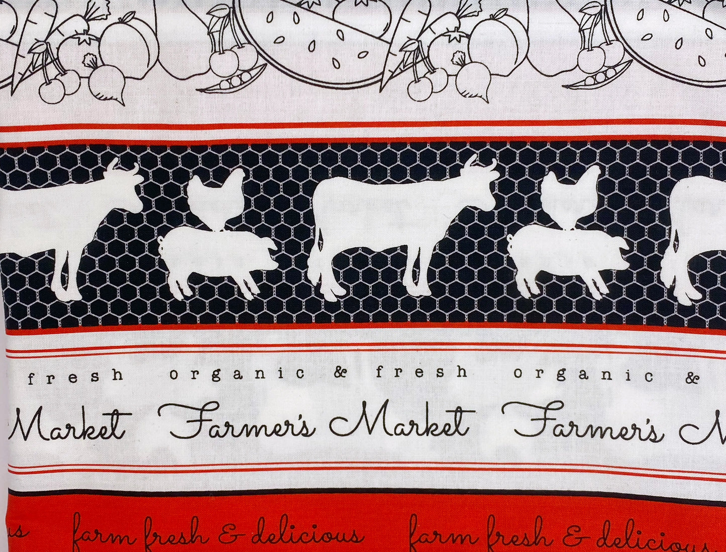 Tessuto Americano Country Fresh 100% cotone h 110 - € 18,00/mt