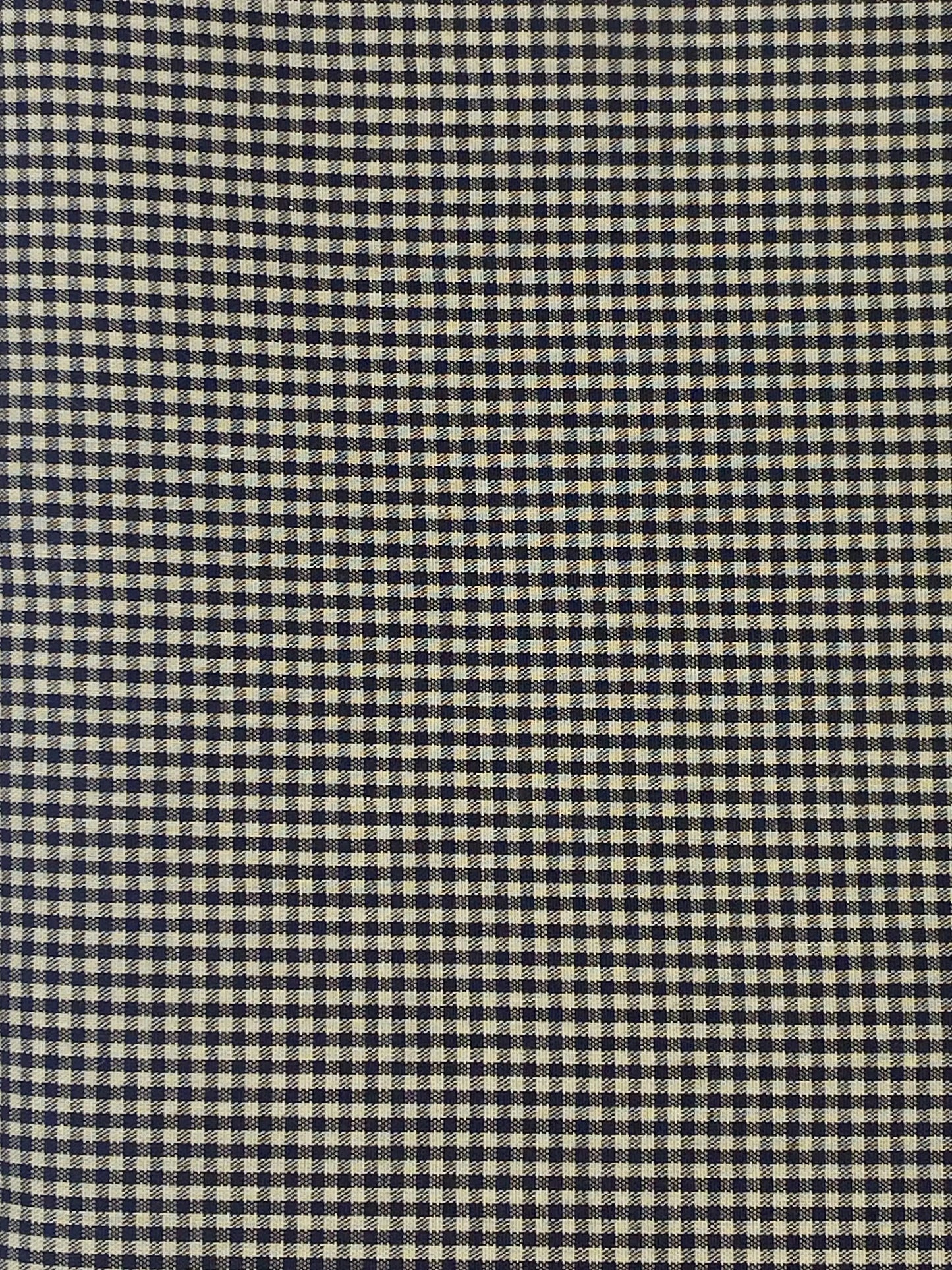 Tessuto in cotone 100% a quadri blu/nero h100 - 13,90€/mt