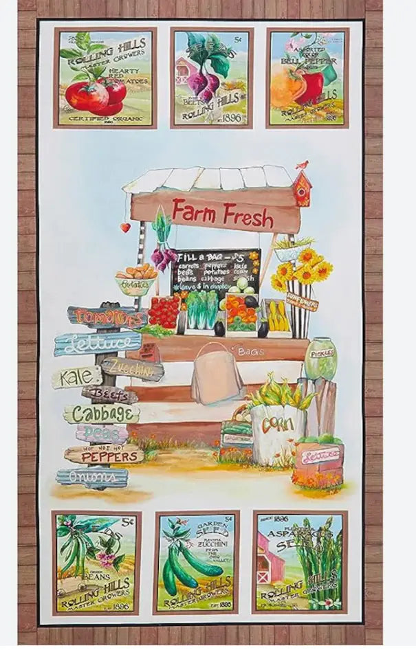 Tessuto Americano Blank Quilting-Fattoria. Pannello 100% cotone - 60 x 110h