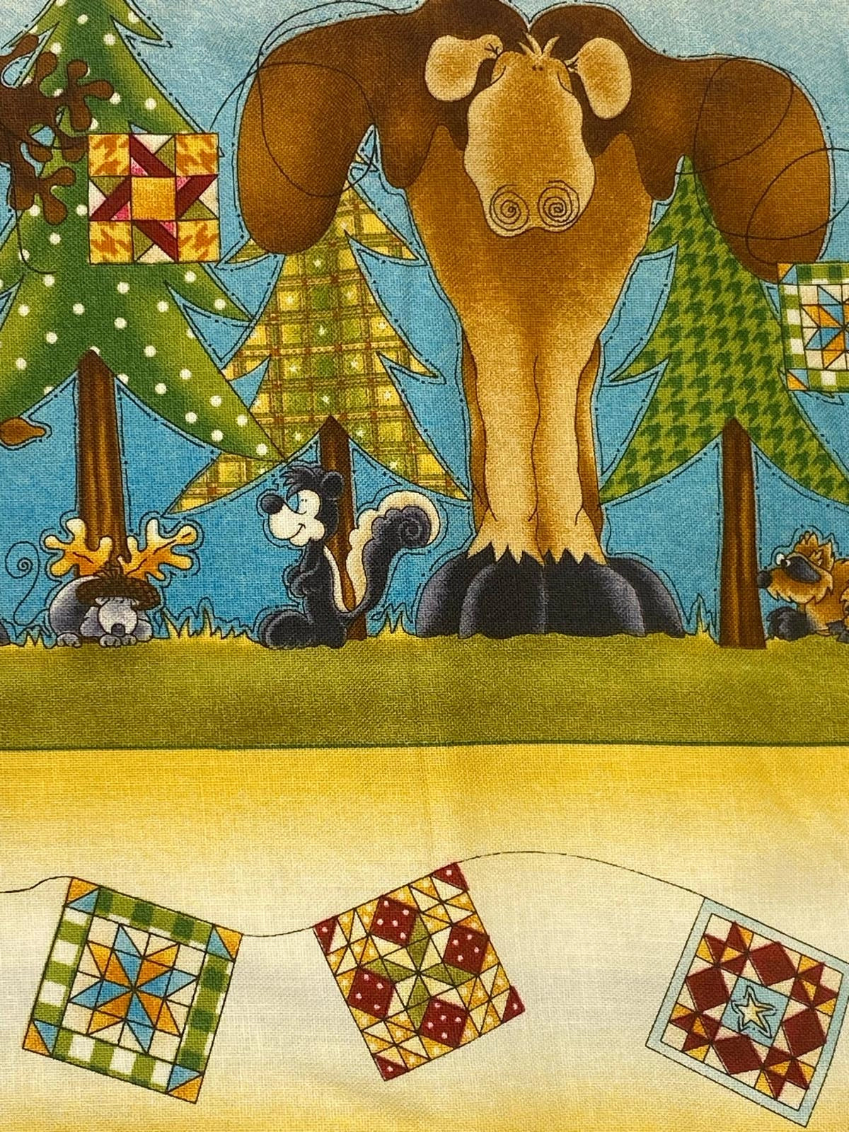 Tessuto Americano Build Each Other Up 100% cotone h 110 - 18,00€/mt