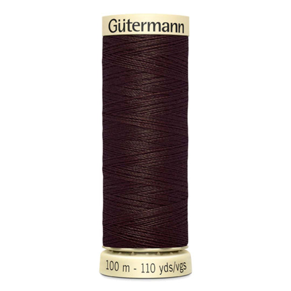 Filo Gutermann Cucitutto 100% Poliestere - Marrone carbone cod 696