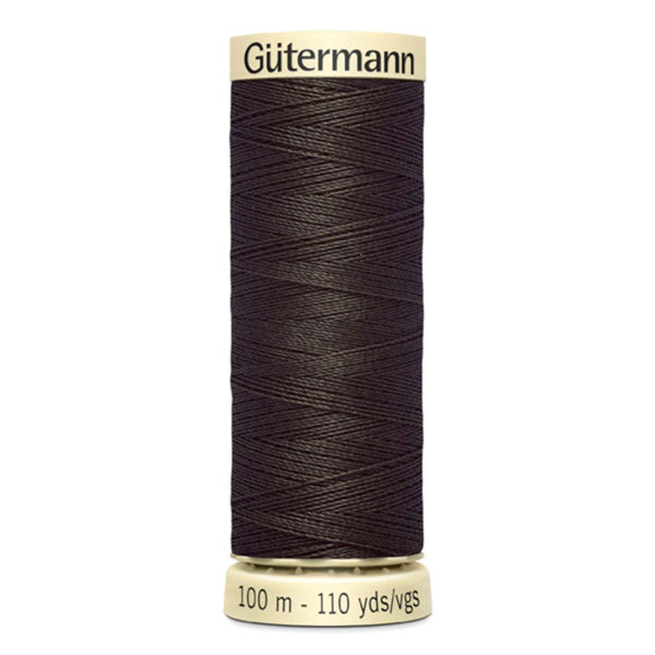 Filo Gutermann Cucitutto 100% Poliestere - Marrone grigio scuro cod 671
