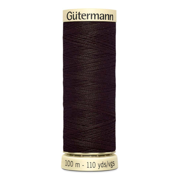 Filo Gutermann Cucitutto 100% Poliestere - Marrone intenso scuro cod 697