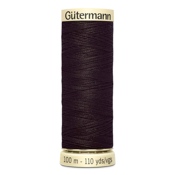 Filo Gutermann Cucitutto 100% Poliestere - Marrone nero cod 682