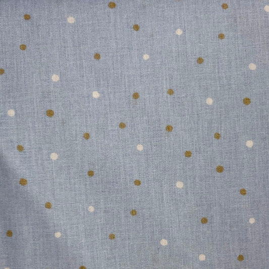 cotone stampato nouvelle - pallini in azzurro - 6,50 eur mq