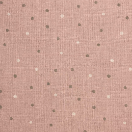 cotone stampato nouvelle - pallini in rosa - 6,50 eur mq