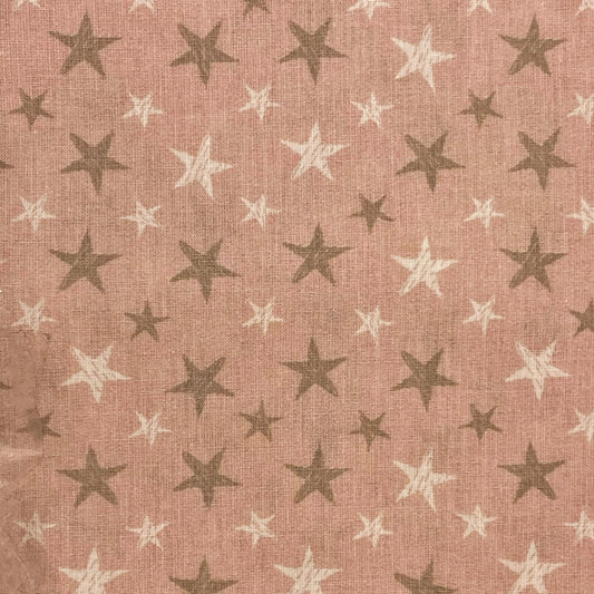 cotone stampato nouvelle - stelle in rosa - 6,50 eur mq
