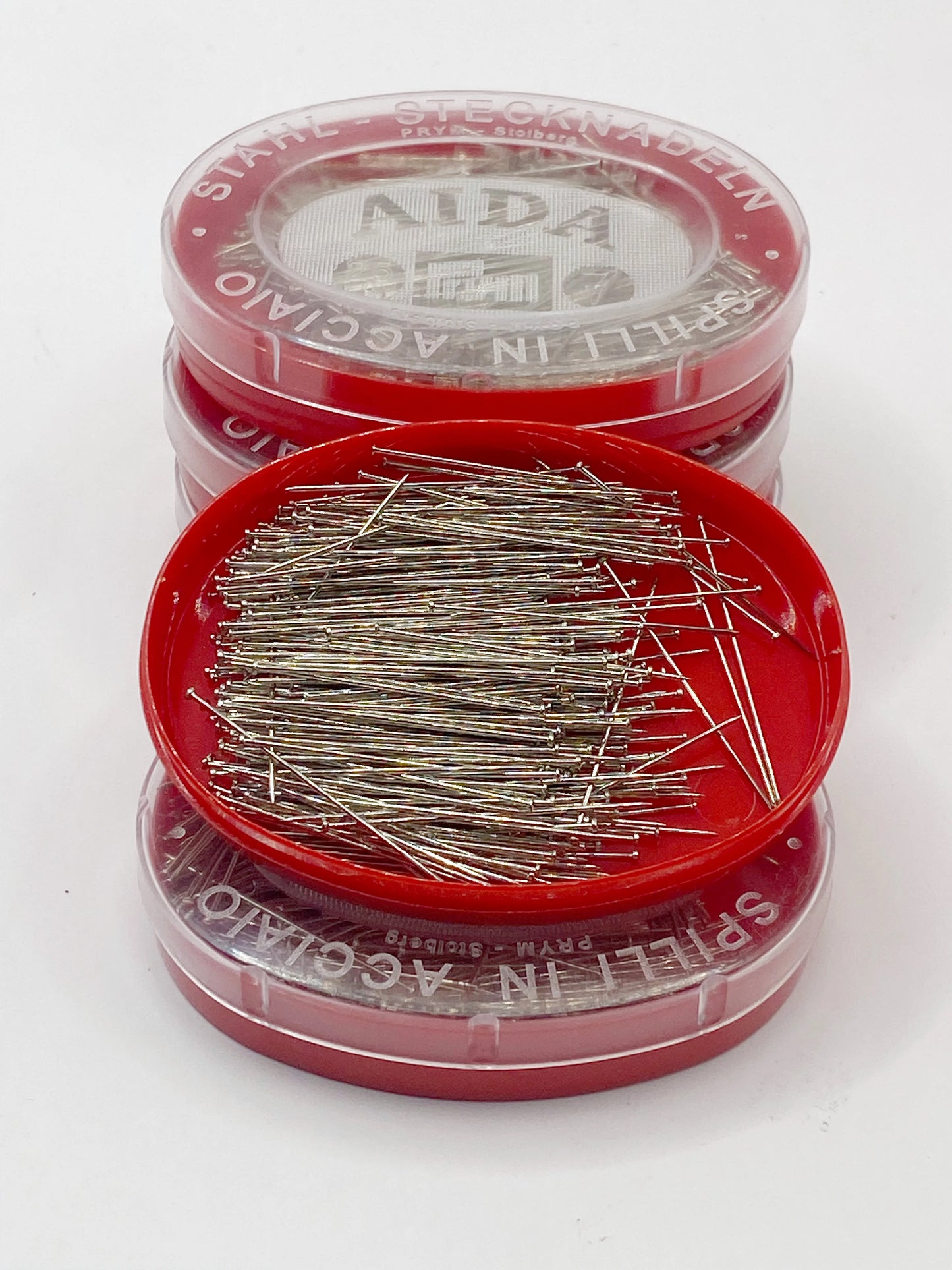 Spilli per sarte argento - Misura 0,60 x 32 mm - 100% Acciaio