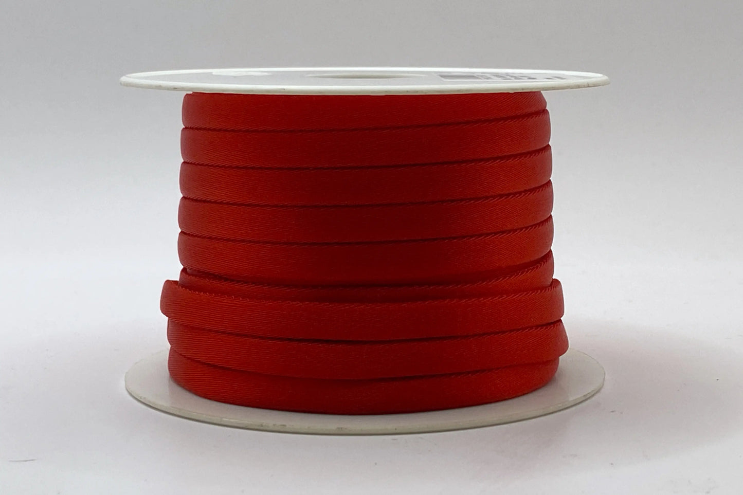 Nastro tubolare in Satin rosso - 7mm - 2,50€/mt