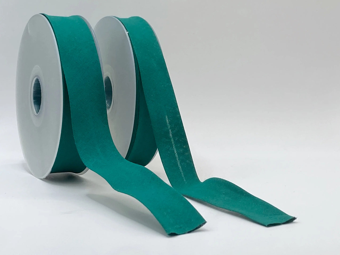 Nastro in sbieco verde di cotone 25mm/20mm - 100% cotone