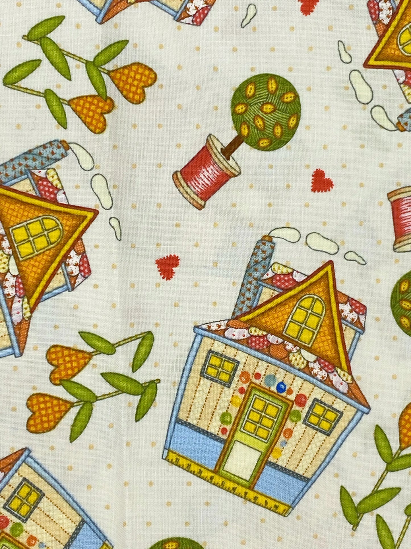 Tessuto Americano Sew  Let's Stitch 100% cotone h 110 - 18,00€/mt