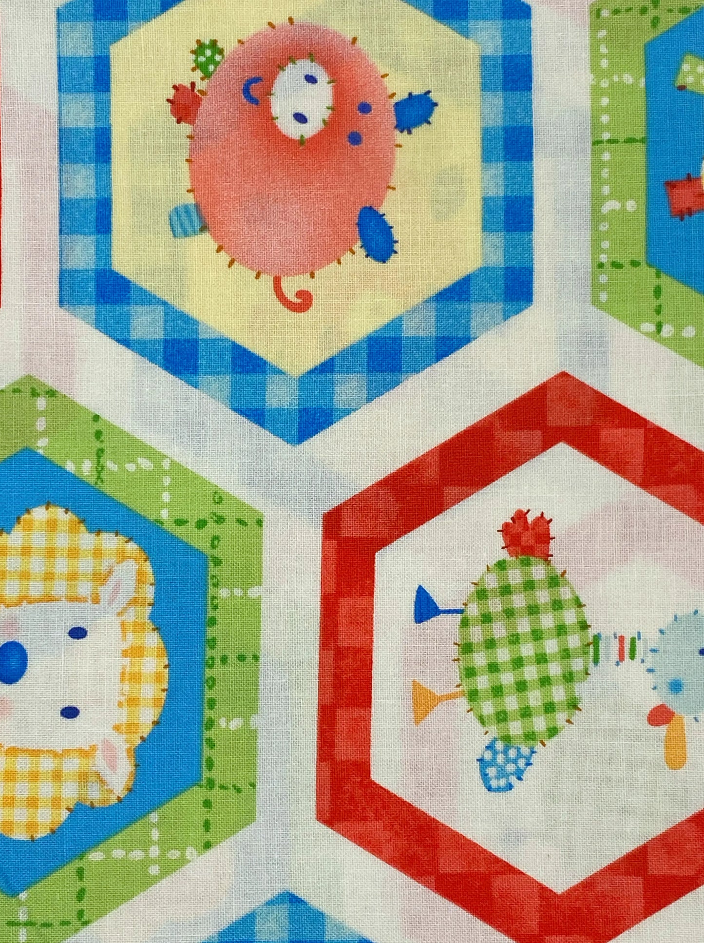 Tessuto Americano Little Red Barn animali Grandi 100% cotone h 110 - € 18,00/mt