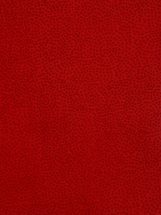 Tessuto Americano Rosso con puntini concentrici 100% cotone h 110 - 20,00€/mt