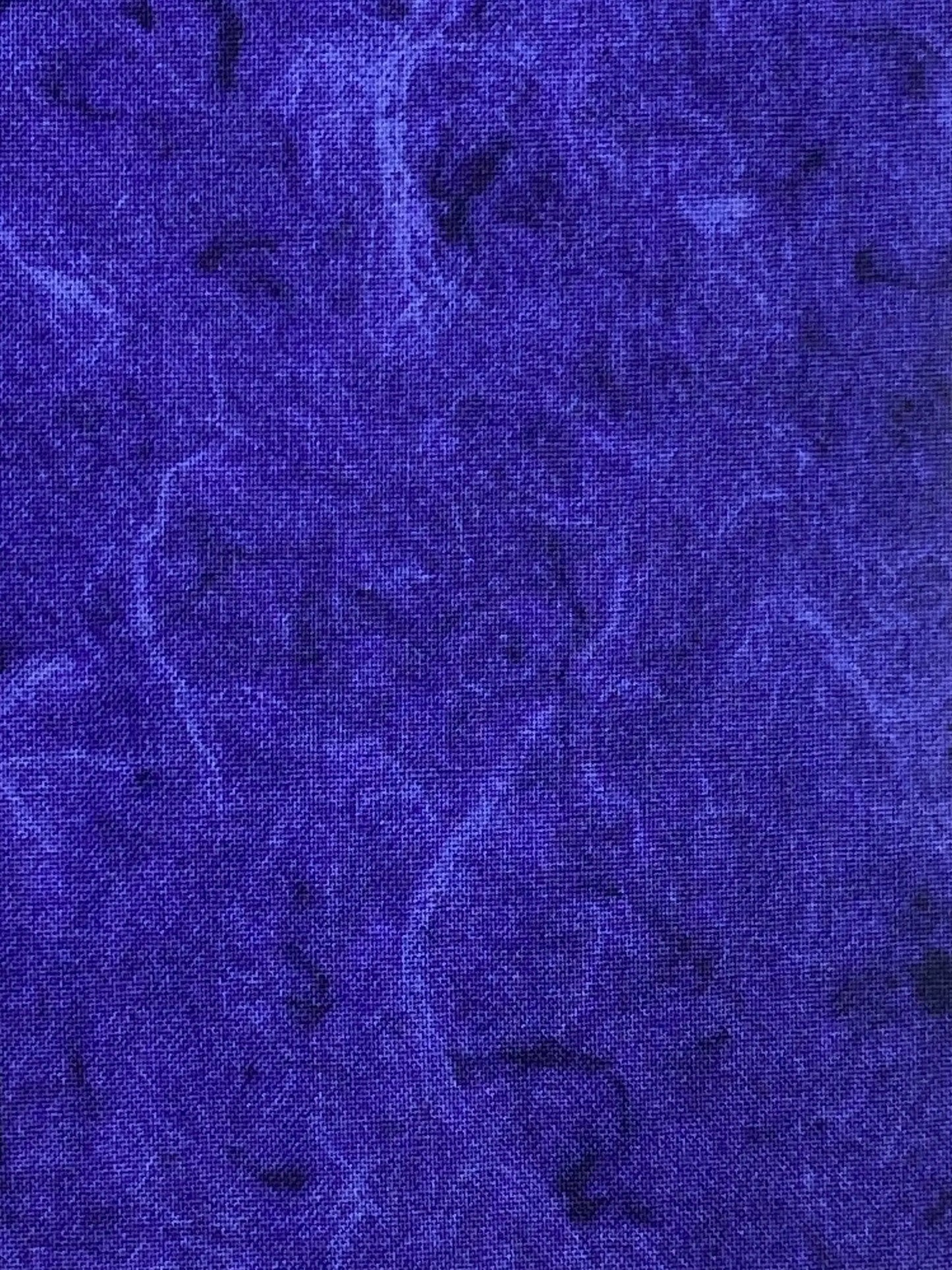 Tessuto Americano Flowerhouse Basic blu 100% cotone h 110 - 20,00€/mt