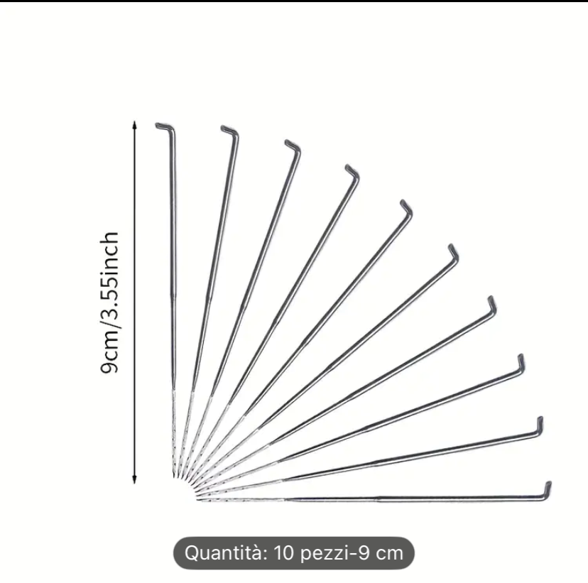 10 aghi per infeltrire