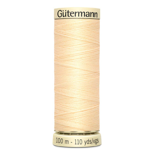 Filo Gutermann Cucitutto 100% Poliestere - Crema chiaro cod 610