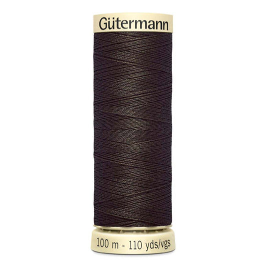 Filo Gutermann Cucitutto 100% Poliestere - Marrone grigio scuro cod 671