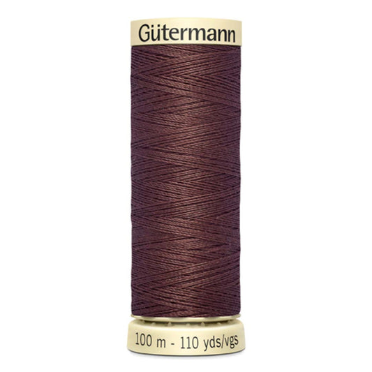 Filo Gutermann Cucitutto 100% Poliestere - Marrone intenso cod 446