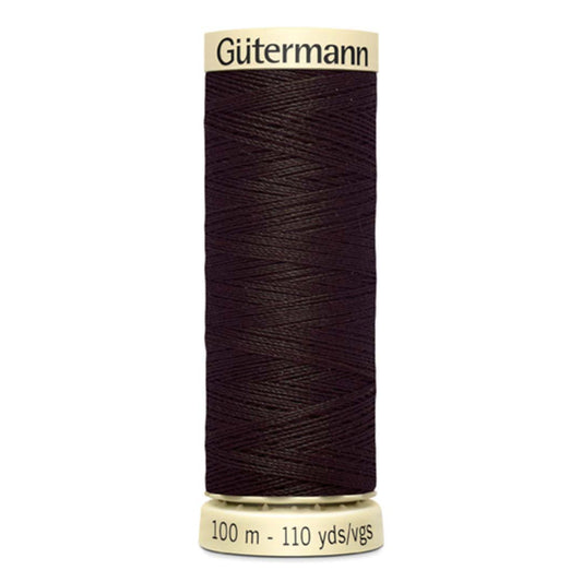 Filo Gutermann Cucitutto 100% Poliestere - Marrone intenso scuro cod 697